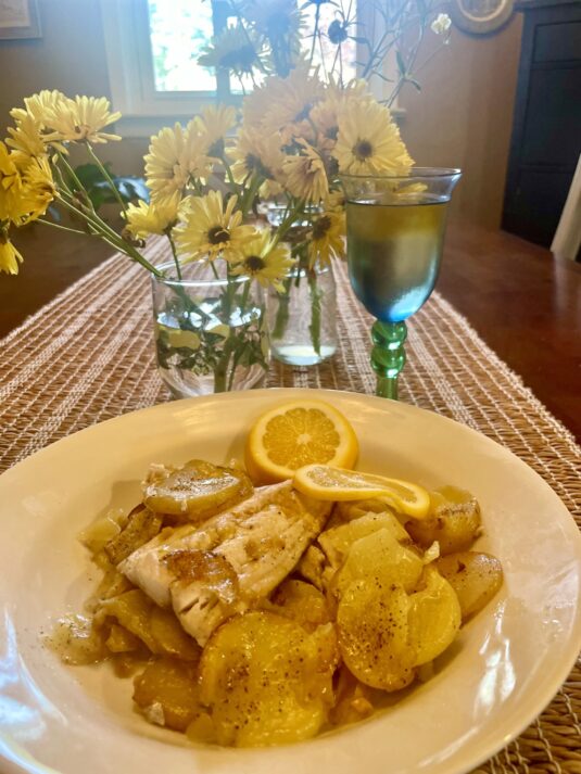 bakes_fish_with_potatoes_genoa_style